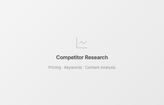 Competitor Research